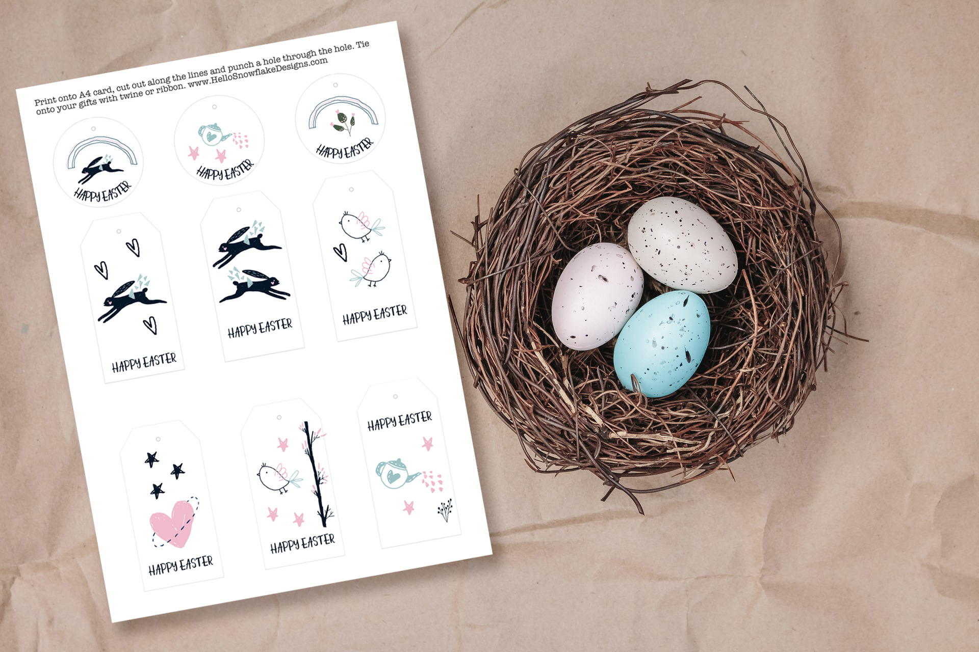 Printable Easter Gift Tags