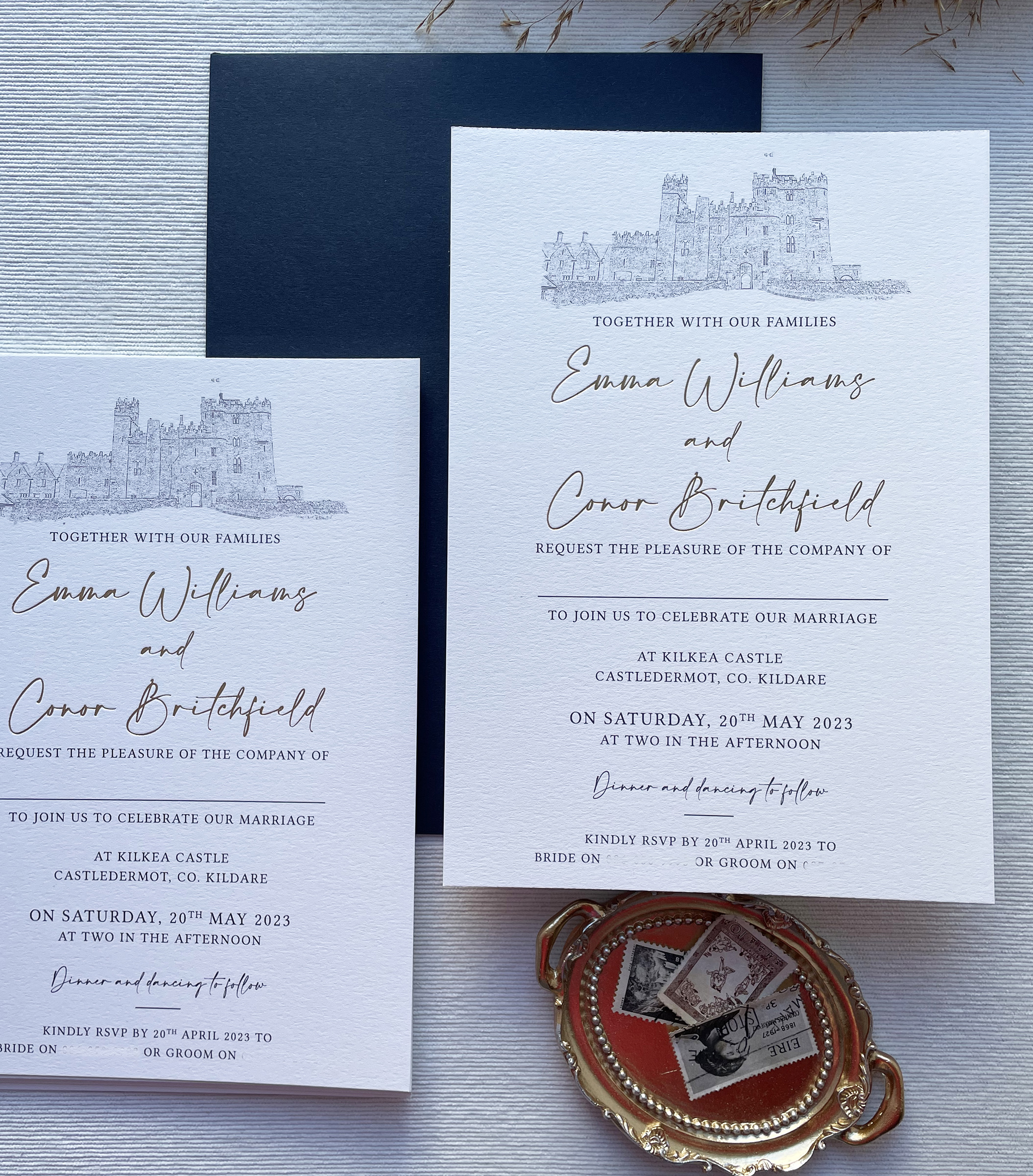 Kilkea Castle Wedding Invitations