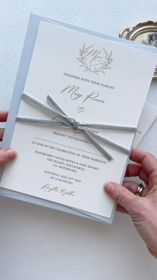 Congratulations to Mary and Clive who married today at @waterford_castle 
-
Beautiful spring pastels for their wedding invitations
-
#weddingstationerydesign #weddinginvitations #weddinginvitationdesign #weddinginvites #weddingstationery #irishweddingvenue #weddinginvitationsuite #irishbride #onefabday #irishwedding #castlewedding #irishcastlewedding #waterfordcastle #waterfordcastlewedding